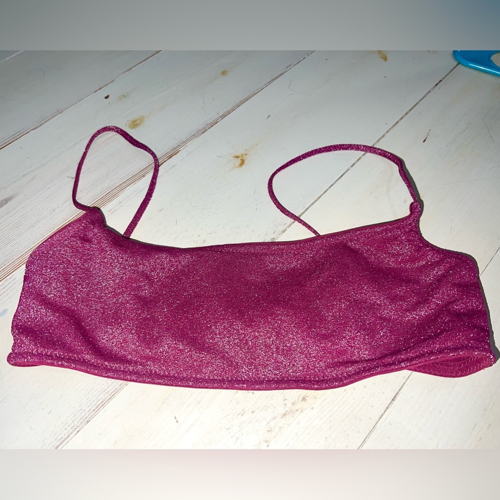 Triangl Grape Sparkle Top